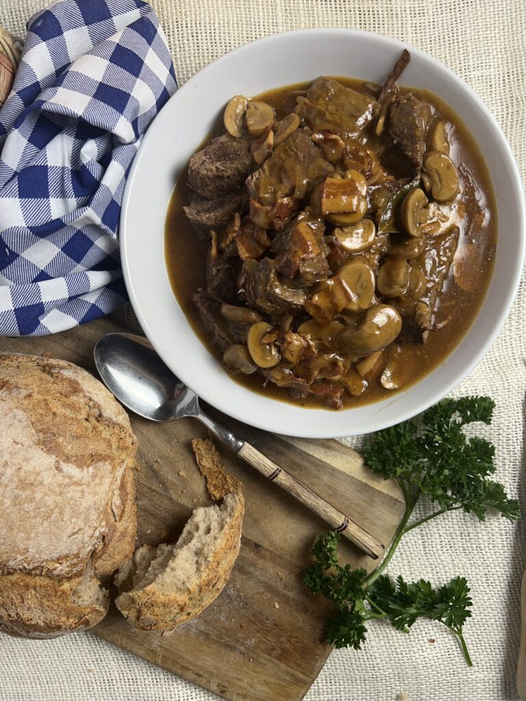 Beer braised beef